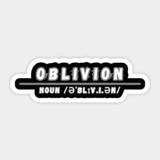 Word Oblivion Sticker